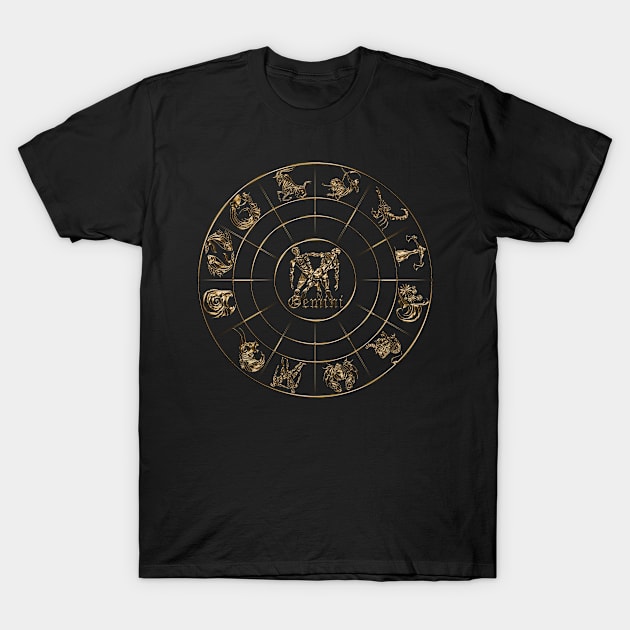 Gemini Gold edition - 12 Zodiac in 1 T-Shirt by INDONESIA68